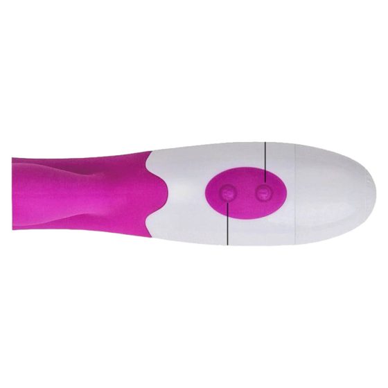 Pretty Love Snappy - vodotesný vibrátor na bod G s ramenom na klitoris (fialový)