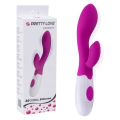   Pretty Love Brighty - vodotesný vibrátor na bod G s ramenom na klitoris (fialový)