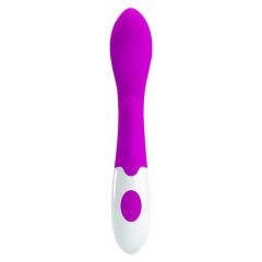   Pretty Love Brighty - vodotesný vibrátor na bod G s ramenom na klitoris (fialový)