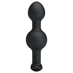 Pretty Love - vnútorný anál dildo s guličkami (čierne)