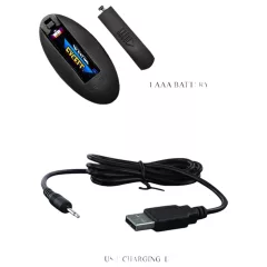 Pretty Love - análny vibrátor s tlačením - čierny