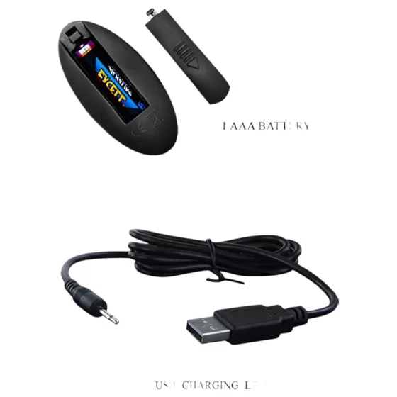 Pretty Love - análny vibrátor s tlačením - čierny