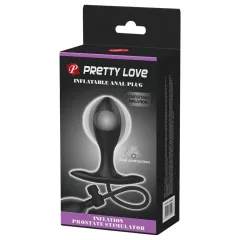   Pretty Love - nafukovací análny expandér s vnútornou guľôčkou - čierny