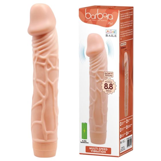 Baile Barbara - élethű vibrátor - 22,5 cm (natúr)