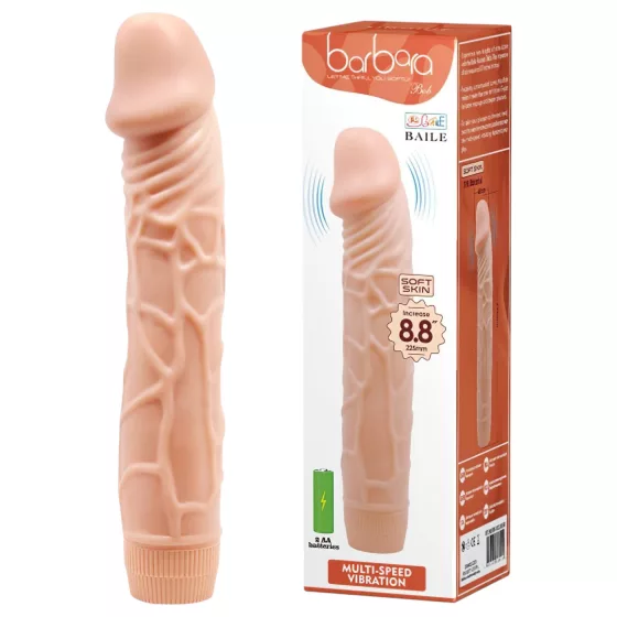 Baile Barbara - realistický vibrátor - 22,5 cm - telová farba