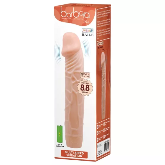 Baile Barbara - realistický vibrátor - 22,5 cm - telová farba