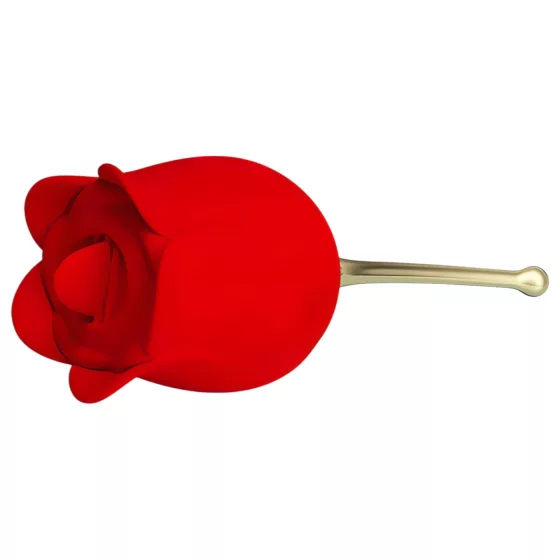 Pretty Love - vibrátor na klitoris s jazykom 2v1 - červený