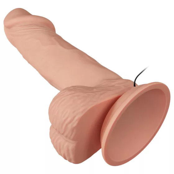 Baile Zebulon - realistický vibrátor s semenníkmi - 19 cm - telová farba