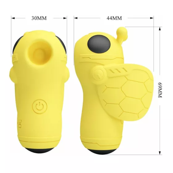 Pretty Love - vibračný prstový stimulátor klitorisu - silikón žltý