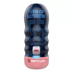   Pretty Love Vacuum Cup - realistický masturbátor v tvare úst (telovej farby)