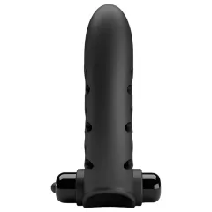   Pretty Love Vance - vibrátor na prst s dráždičom klitorisu - čierny