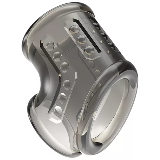 Pretty Love - erekčný krúžok na penis a semenníky (priehľadný)