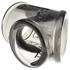   Pretty Love - erekčný krúžok na penis a semenníky (priehľadný)