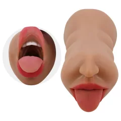  Crazy Bull - masturbátor ústa a vagína - realistický - telová farba