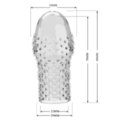 Pretty Love Becks - návlek na penis - priehľadný