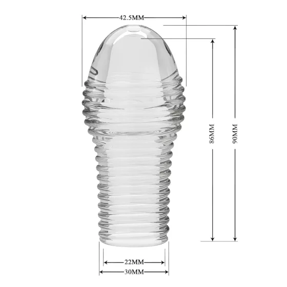 Pretty Love Hoytt - návlek na penis - priehľadný