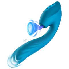   Vibeconnect - vodotesný modrý G-bod vibrátor a klitorálny stimulátor