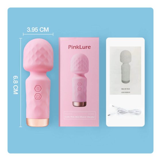 Vibeconnect - dobíjací, vodotesný mini masážny vibrátor (ružový)