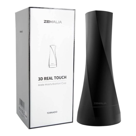 Zemalia 3D Real Touch - realistická umelá vagína (čierno-telová farba)