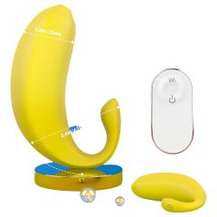  Sex HD - inteligentné banánové vibračné vajíčko (žlté)