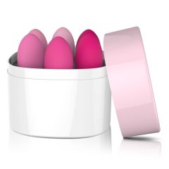 Sex HD Eggs - sada 6 kužeľových guličiek (ružová)