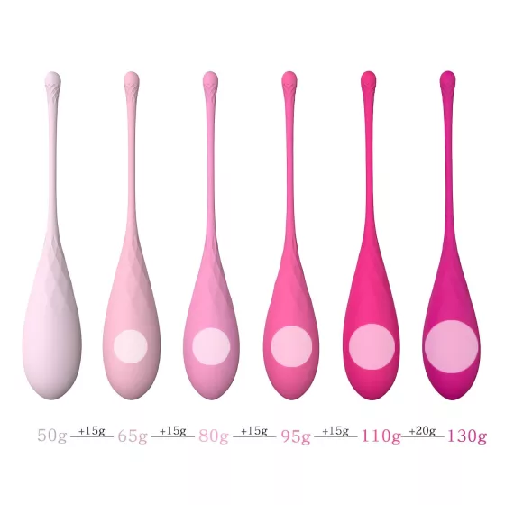Sex HD Eggs - kegel guličky sada 6 ks - ružové