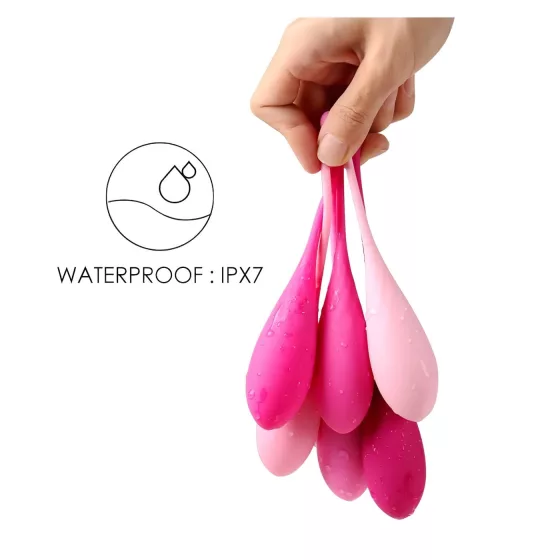 Sex HD Eggs - kegel guličky sada 6 ks - ružové