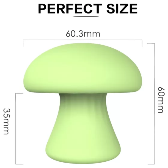 / Magic Mushroom - akumulátorový vibračný prístroj na tvár (zelený)