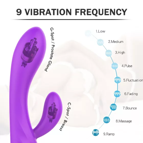 Sex HD Muses - vibrátor na batérie - vodotesný - fialový