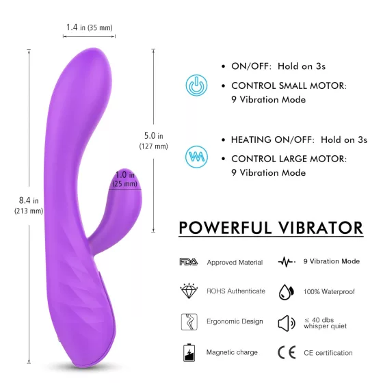 Sex HD Muses - vibrátor na batérie - vodotesný - fialový