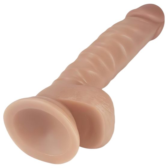 Lovetoy Real Extreme - prísavkový dildo - 21cm (prírodný)