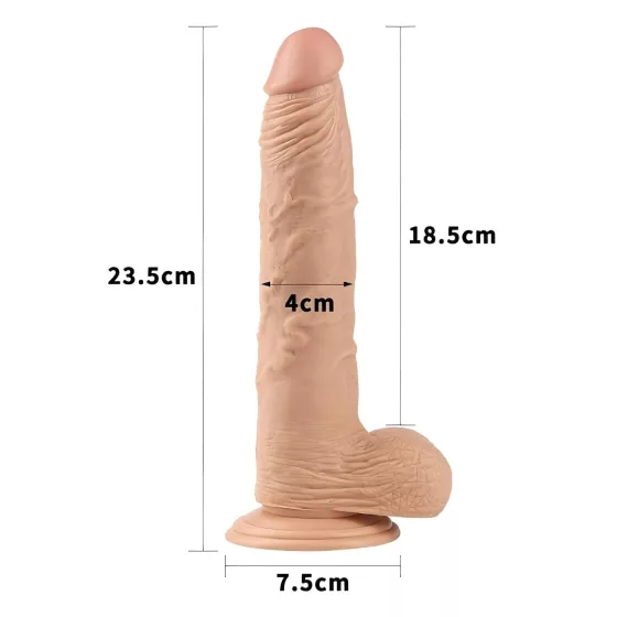 Lovetoy Real Extreme - realistický dildo s prísavkou - 24 cm