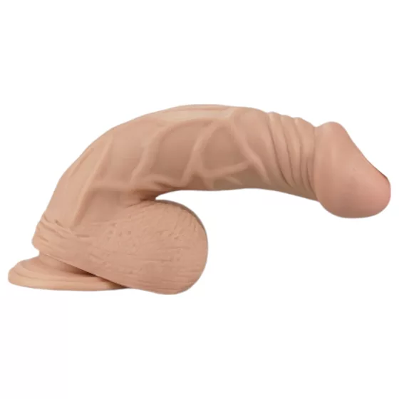 Lovetoy Real Extreme - realistický dildó s prísavkou - 23 cm - telová farba