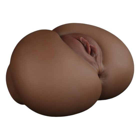 Lovetoy Streetgirl’s 12 - realistická torzová vagína a tangá (tmavá pleť)
