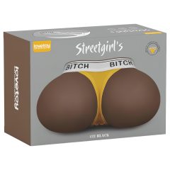  Lovetoy Streetgirl’s 12 - realistická torzová vagína a tangá (tmavá pleť)