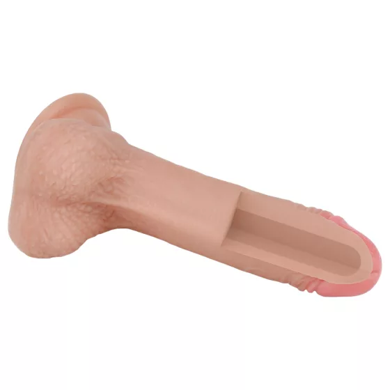 Lovetoy Nature Cock - realistický dvojvrstvový dildo - 18cm - telová farba