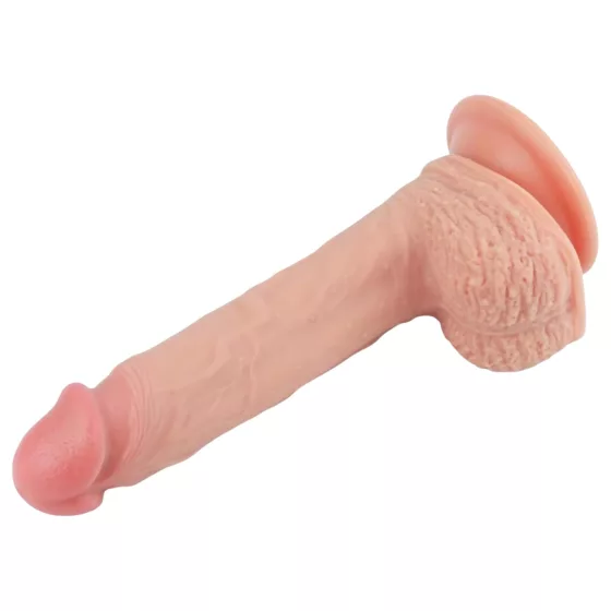 Lovetoy - realistický dildo s prísavkou - 21 cm - telová farba