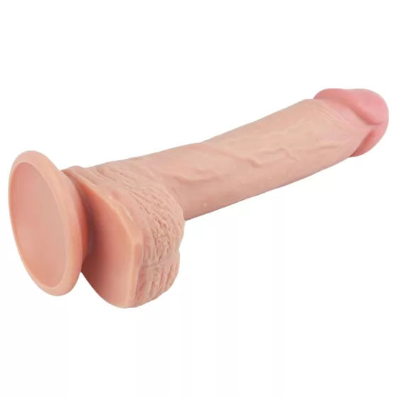 Lovetoy - realistický dildo s prísavkou - 21 cm - telová farba