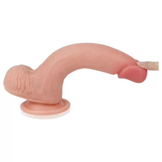 Lovetoy - realistický dvojvrstvový dildo - 20 cm - telová farba