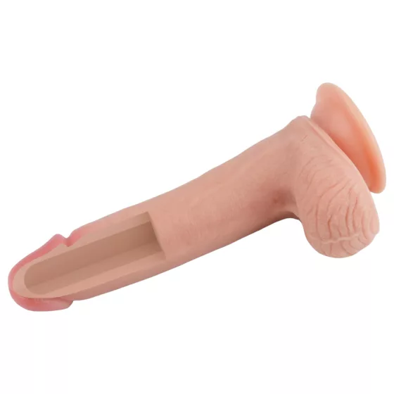 Lovetoy - realistický dvojvrstvový dildo - 20 cm - telová farba