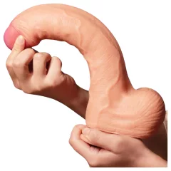   Lovetoy - realistický dvojvrstvový dildo - 28 cm - telová farba