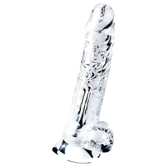 Lovetoy Flawless Clear - realistický dildo s prísavkou - 19 cm - číry