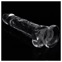   Lovetoy Flawless Clear - dildó s prísavkou - 19 cm (priehľadný)