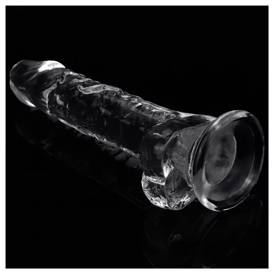 Lovetoy Flawless Clear - realistický dildo s prísavkou - 19 cm - číry