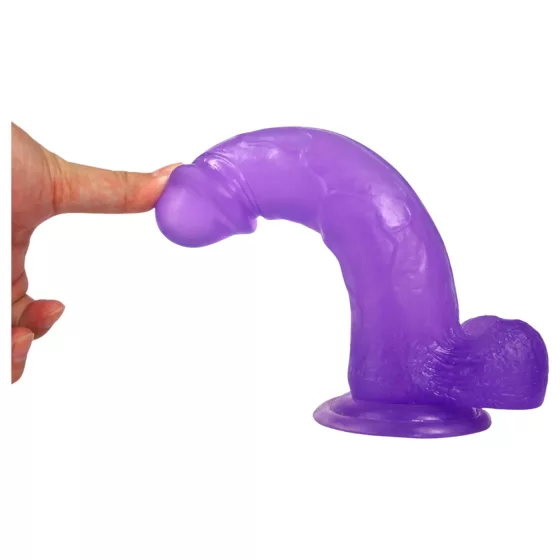 Lovetoy - realistický dildó s prísavkou - 20 cm - fialový