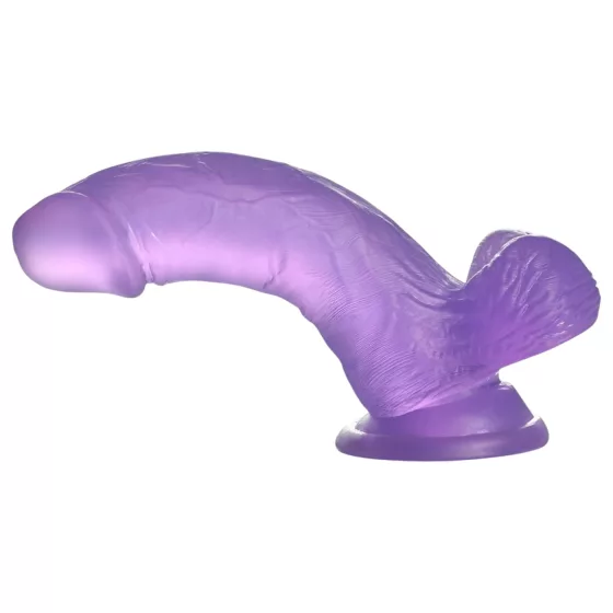 Lovetoy - dildo s prísavkou - 15 cm - fialová