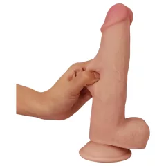   Lovetoy - dvojvrstvové dildo - realistické prevedenie - 21 cm - natur