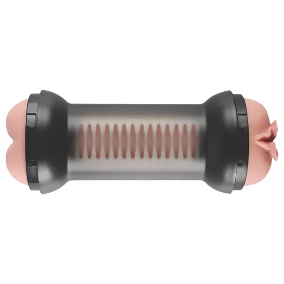 Lovetoy - masturbátor vagína a anál - realistický silikón - naturálny odtieň