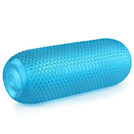 Lovetoy Tréning Majster - Dvojitý rebrovaný masturbátor (modrý)