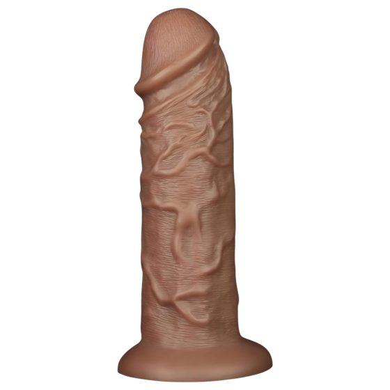 Lovetoy Chubby - realistický prísavkový dildó 25cm (naturálny)